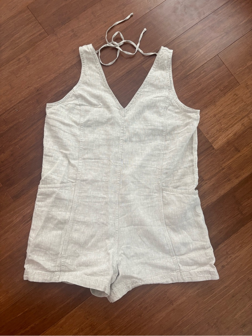 Women’s Cream Halter Romper One-Piece